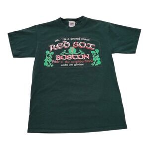 Vintage Lee Sport Boston Red Sox T-Shirt Mens Medium Green Irish Heritage MLB
